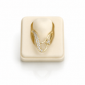 AD cz V Ring (9657)