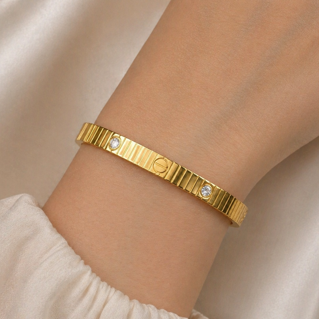 Anti Tarnish Baby Size Golden Cartier Bracelet