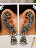 Oxidised Earcuff with jhumka danglers (502-309)