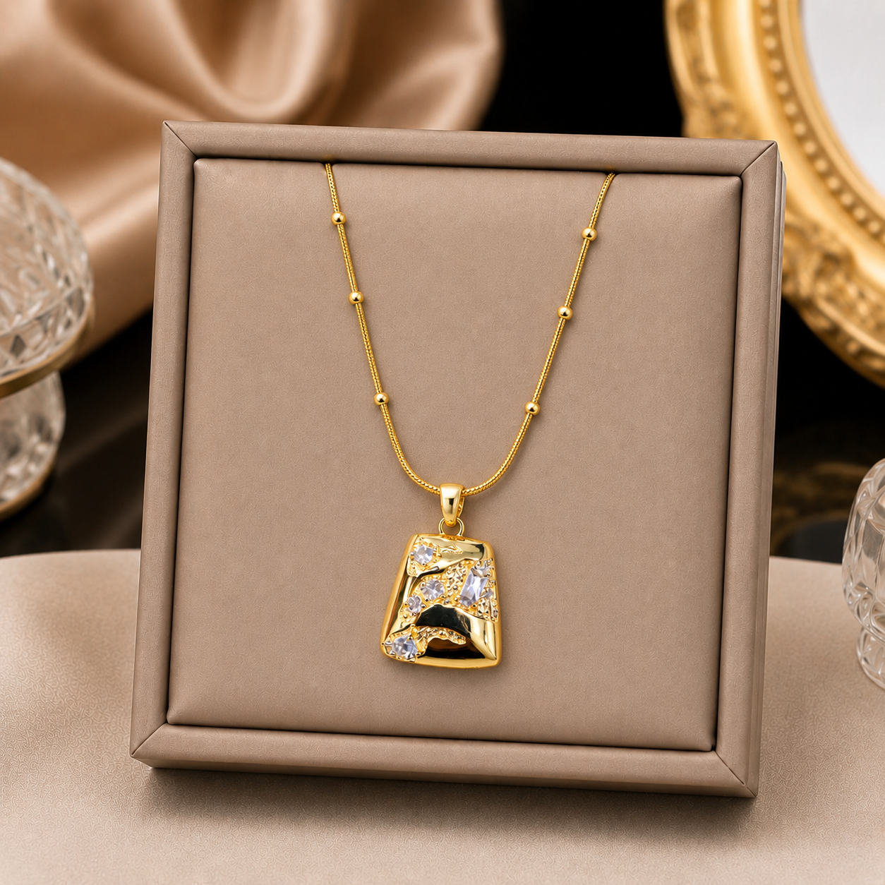 Anti Tarnish Chain Pendant (4126) 29