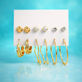 Combo of 6 pair earrings