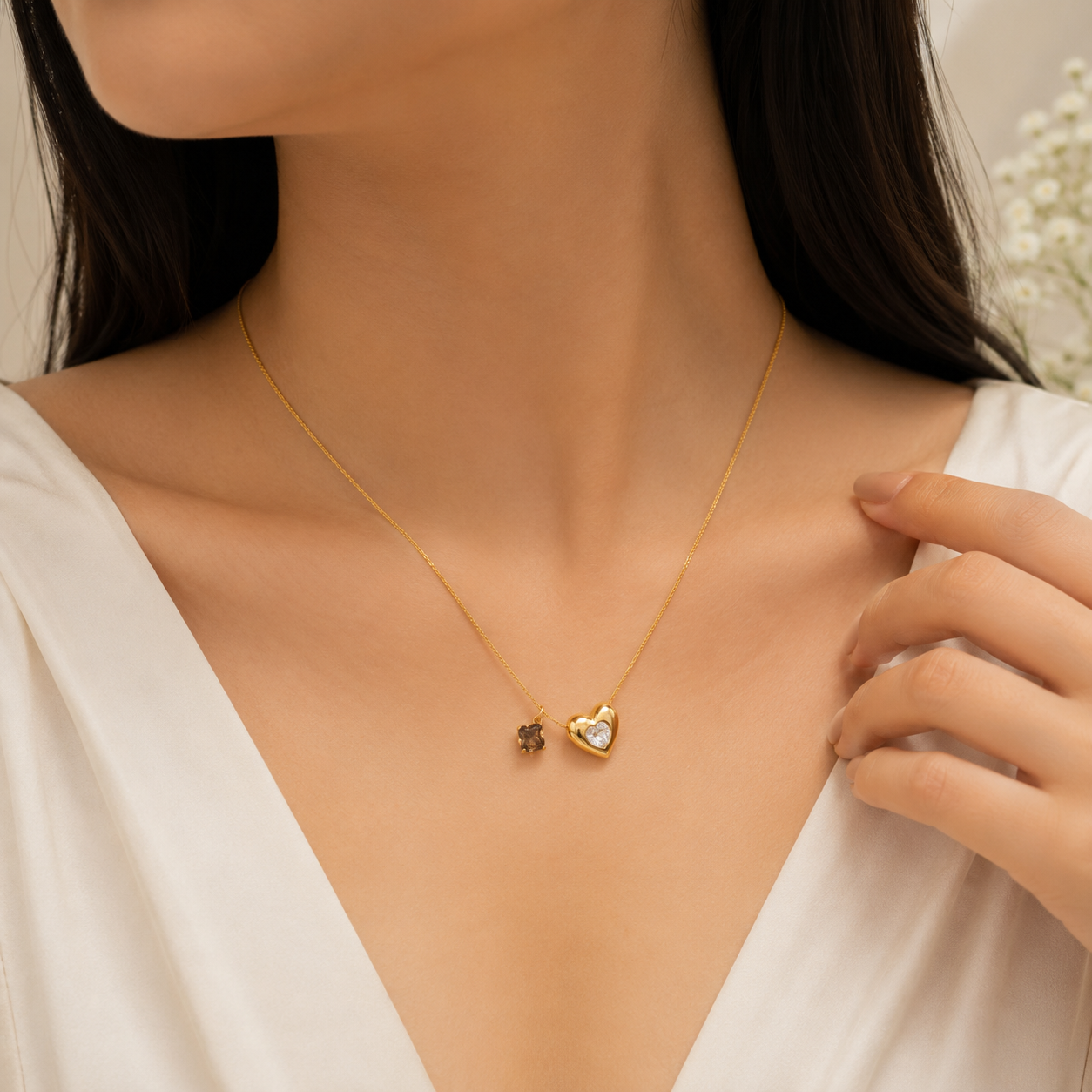 Anti Tarnish Chain Pendant (9540)