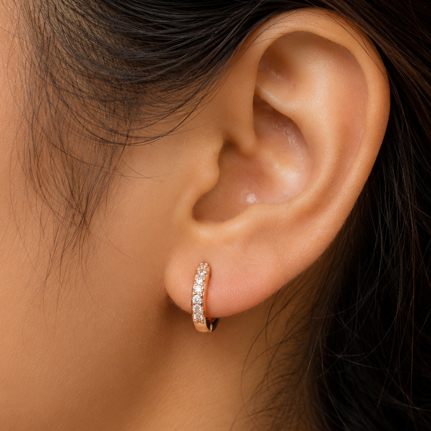 Small size Bali (rose gold) 3   (9409)