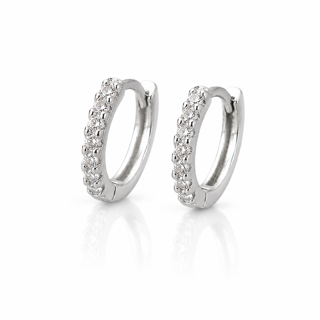 Small size CZ Bali (silver)  6    (9504)