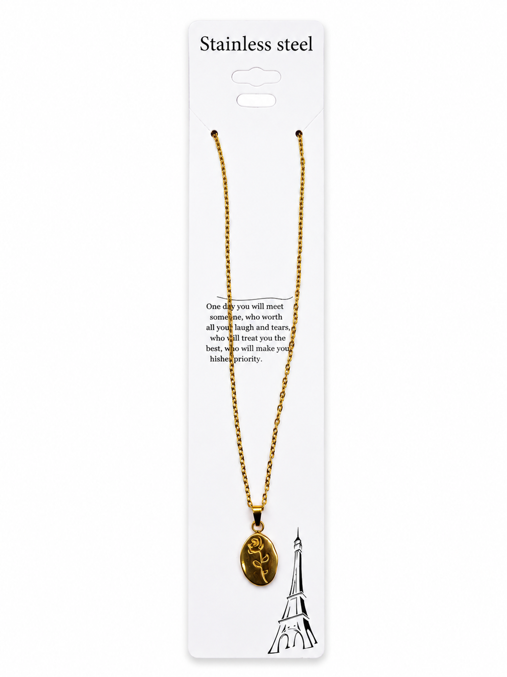Anti Tarnish Chain Pendant (4110)