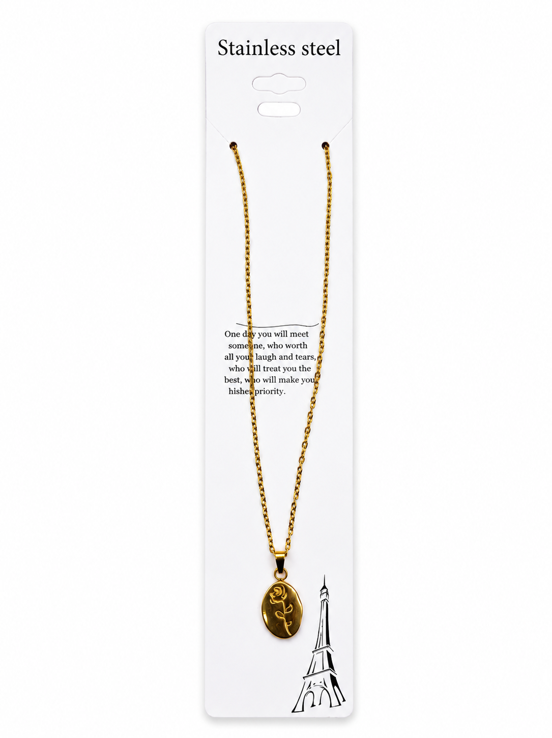 Anti Tarnish Chain Pendant (4110)