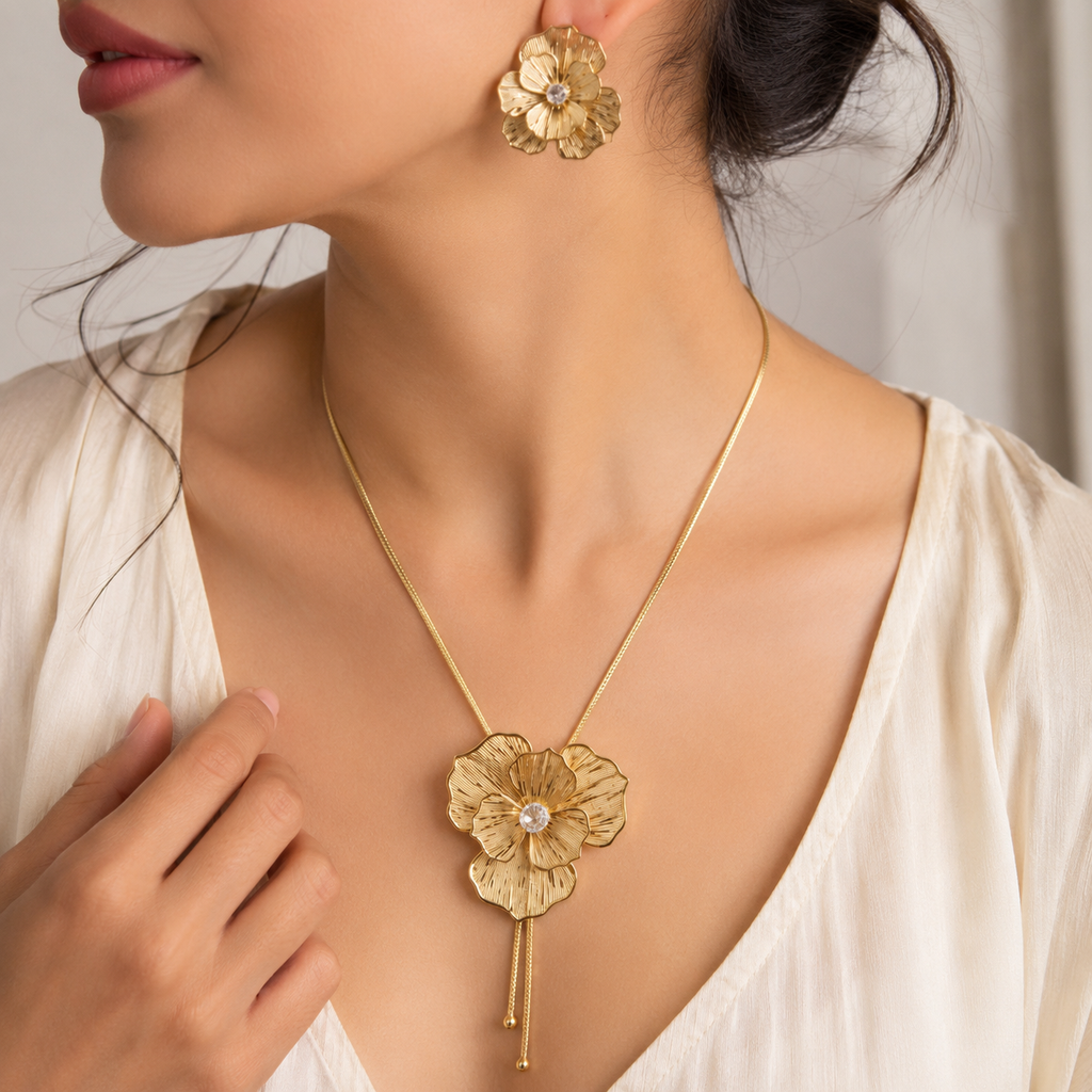 Anti Tarnish combo set with Earring (9556)