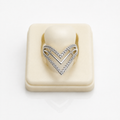 AD cz V Ring (9505)
