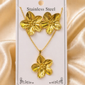 Anti Tarnish Combo Set with 1 Pair of Earring and Necklace