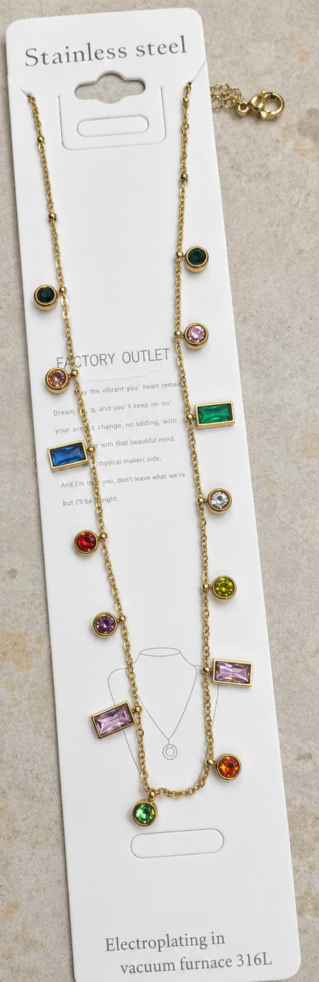 Anti Tarnish necklace (9188)
