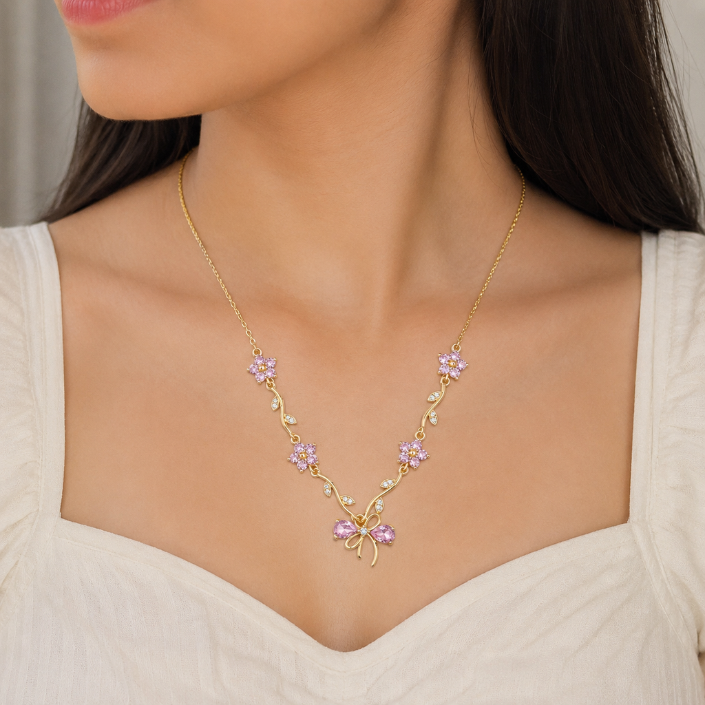 Anti Tarnish necklace (9548)