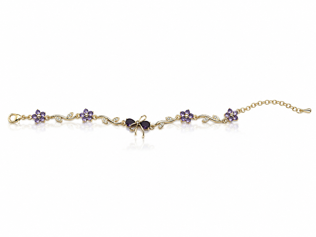 Anti Tarnish bow bracelet (9551)