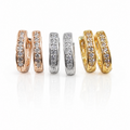 Small size CZ Bali Combo set (gold, silver, rose gold,) 3 (9136)