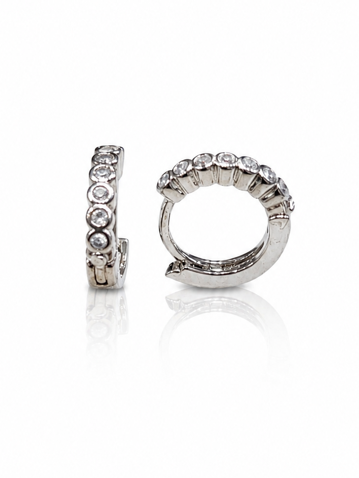 Small size CZ Bali (silver) 4        (9506)