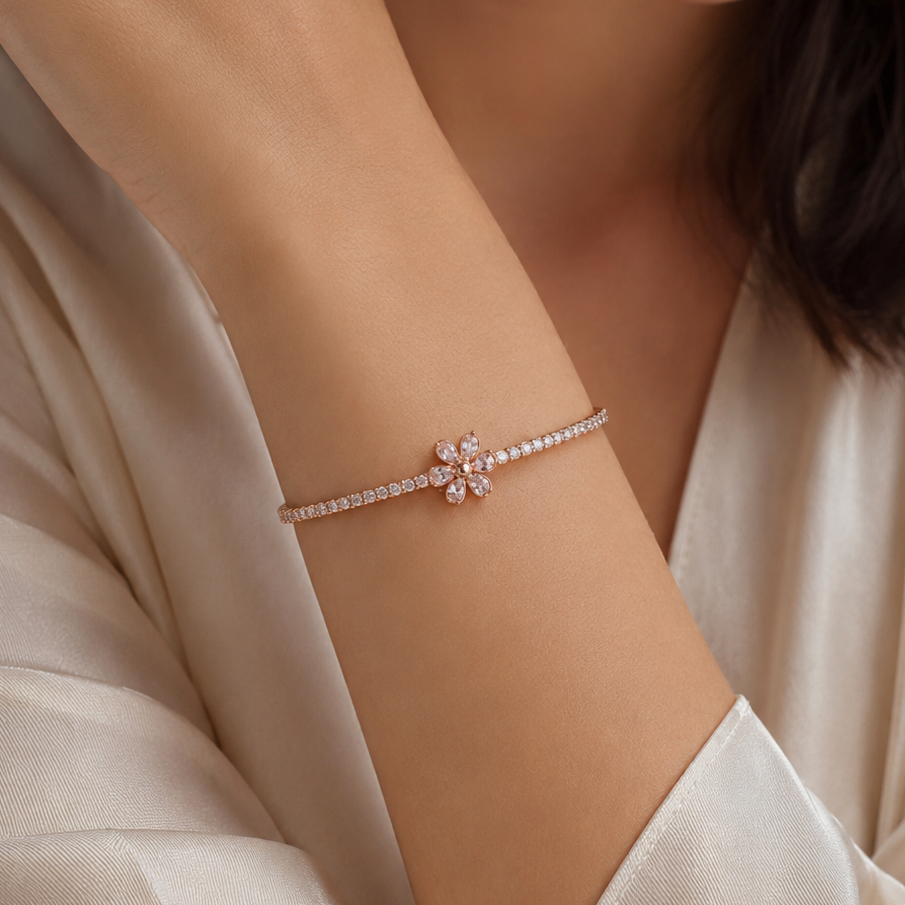 AD bracelet  roz gold (9193)