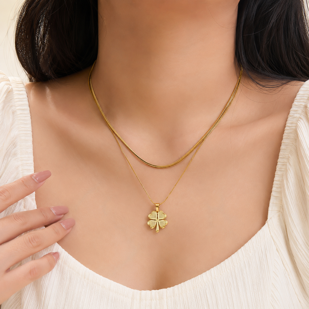 Anti Tarnish Chain Pendant (9580)