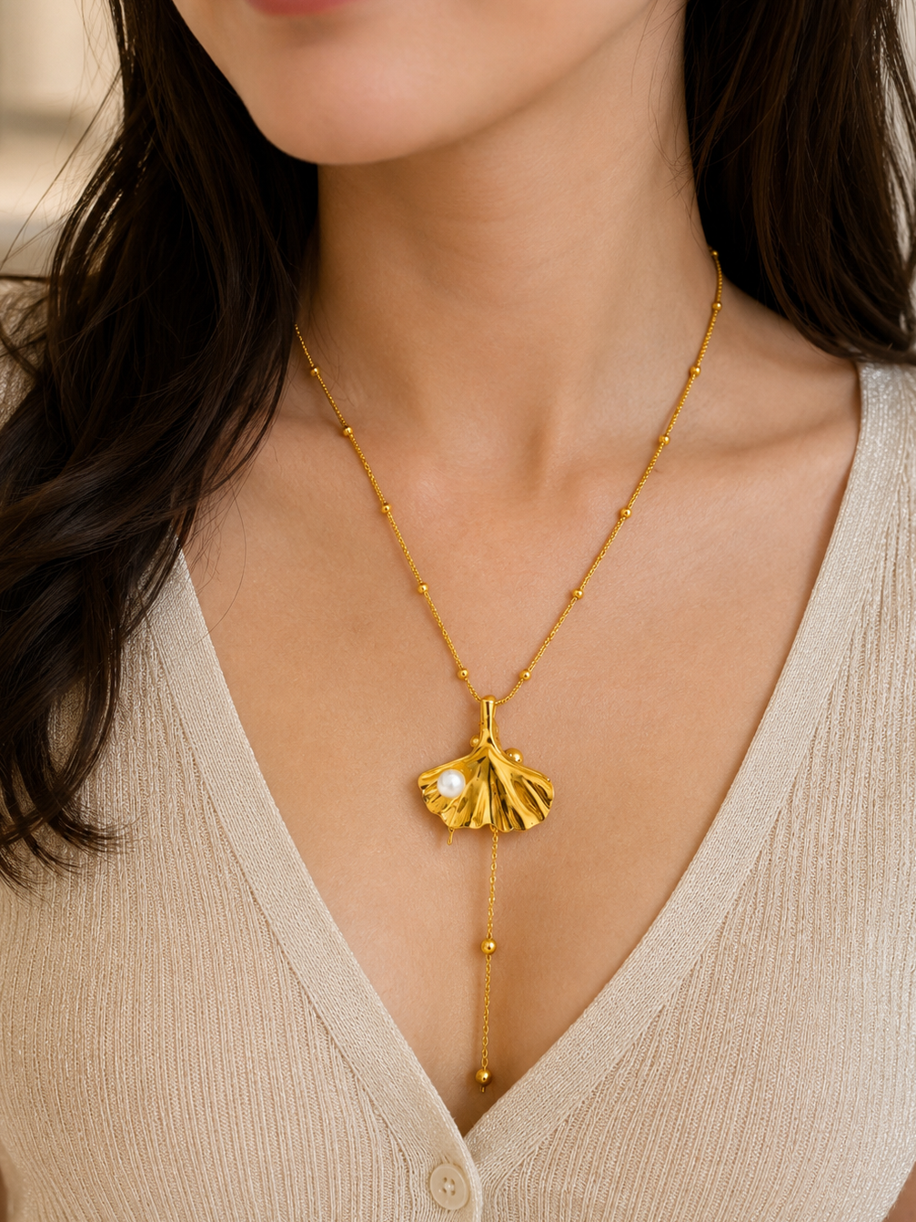 Anti Tarnish Chain Pendant (6018)