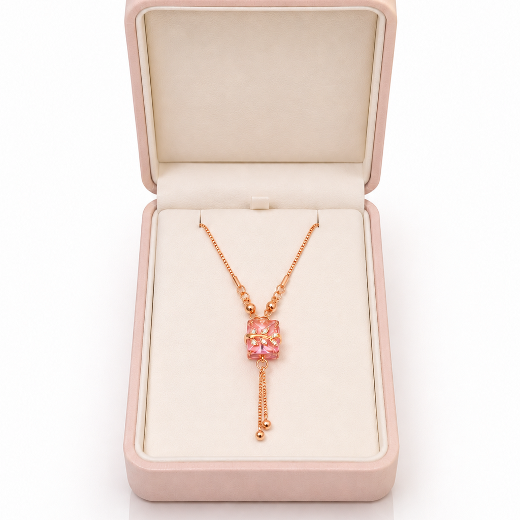 Anti Tarnish CZ Chain Pendant 04