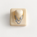 AD cz V Ring (9582)