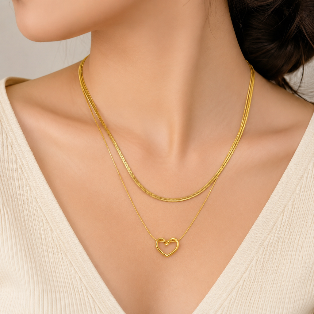 Anti Tarnish Chain Pendant (9577)