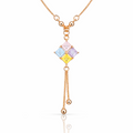 Anti Tarnish CZ Necklace(with box) 31