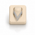 AD cz V Ring (9558)