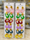 12rs each 12-pair of imported earrings combo