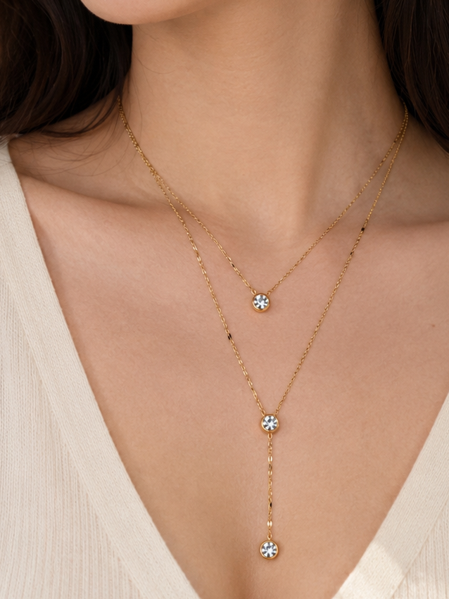 Anti Tarnish Chain Pendant (6017)