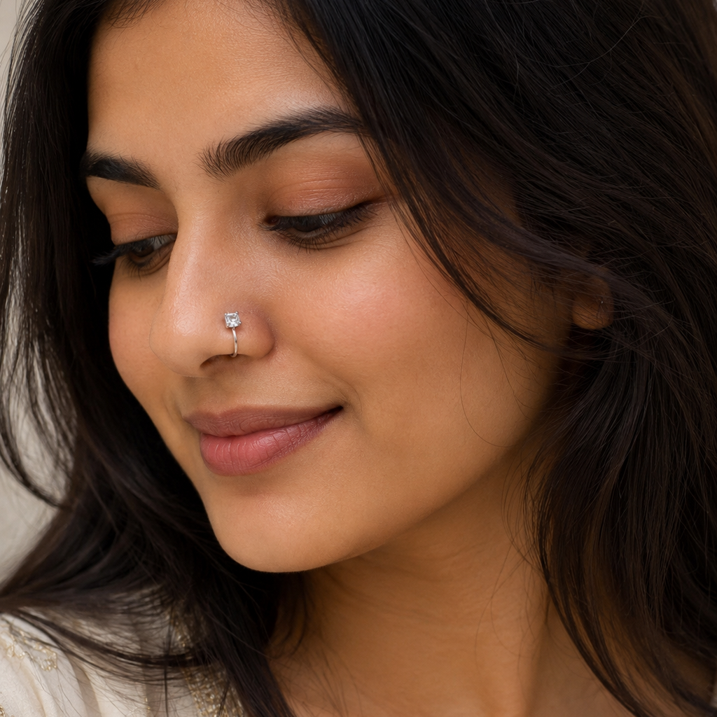Anti Tarnish nose pin 09