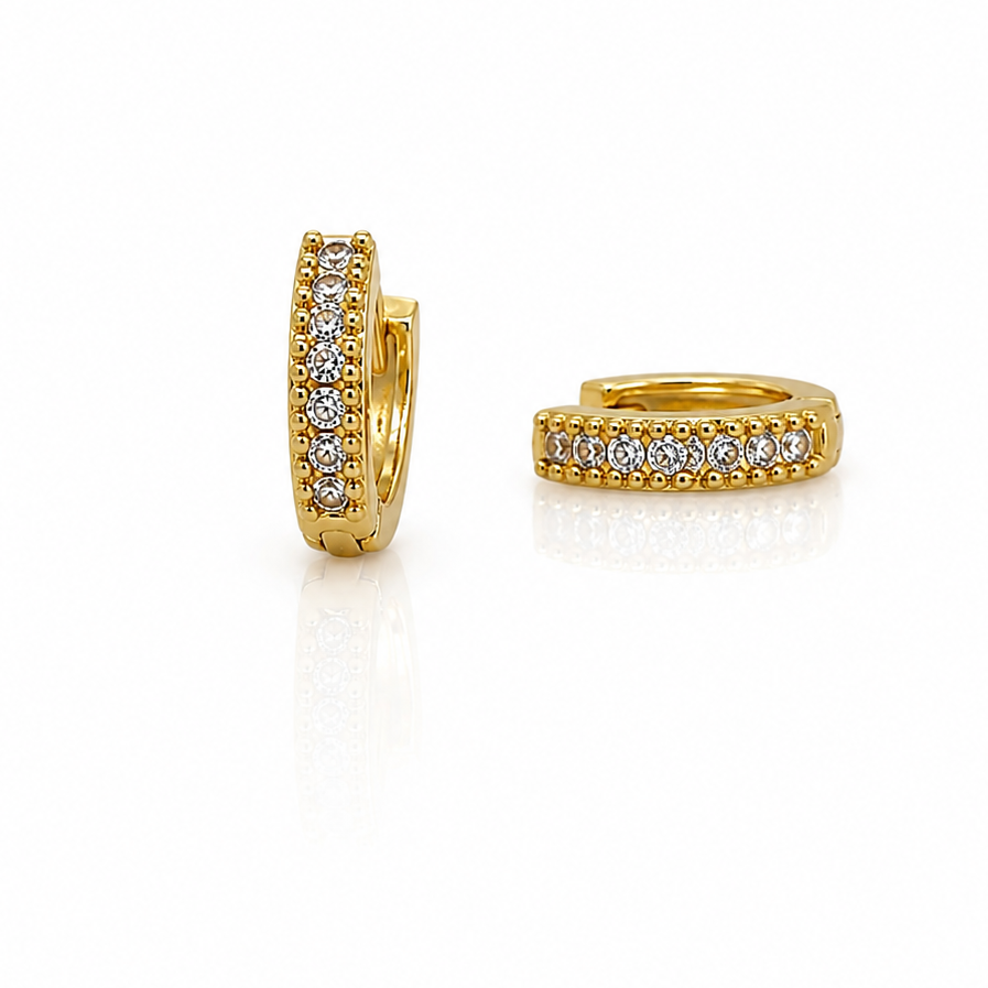 Small size CZ Bali  (gold)1                   (9481)