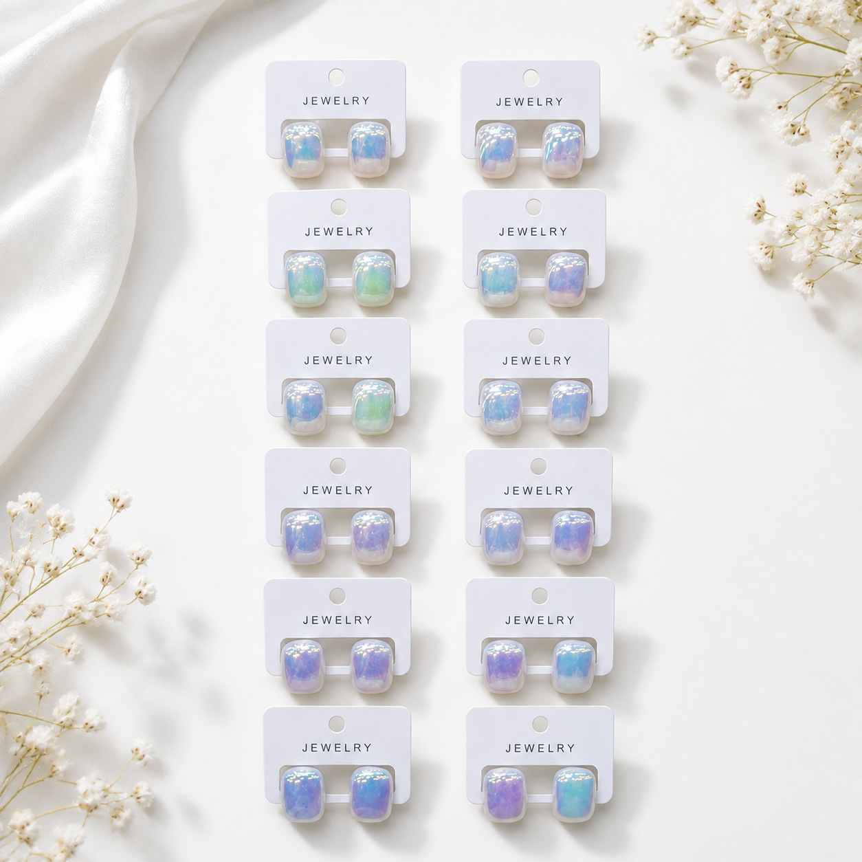 18rs each 12-pair of imported earrings combo (3075)
