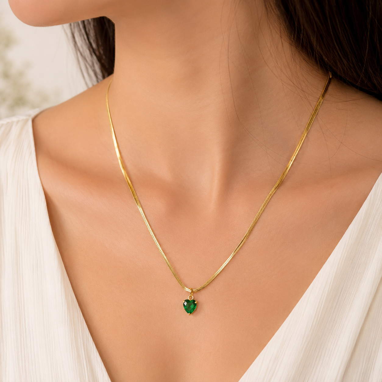 Anti Tarnish Chain Pendant (9533)