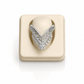 AD cz V Ring (9570)