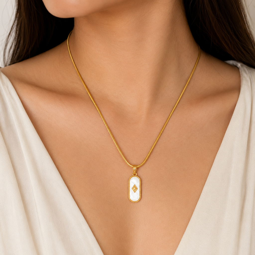 Anti Tarnish Chain Pendant (9539)