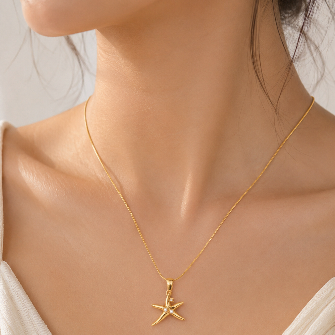 Anti Tarnish Chain Pendant (9538)
