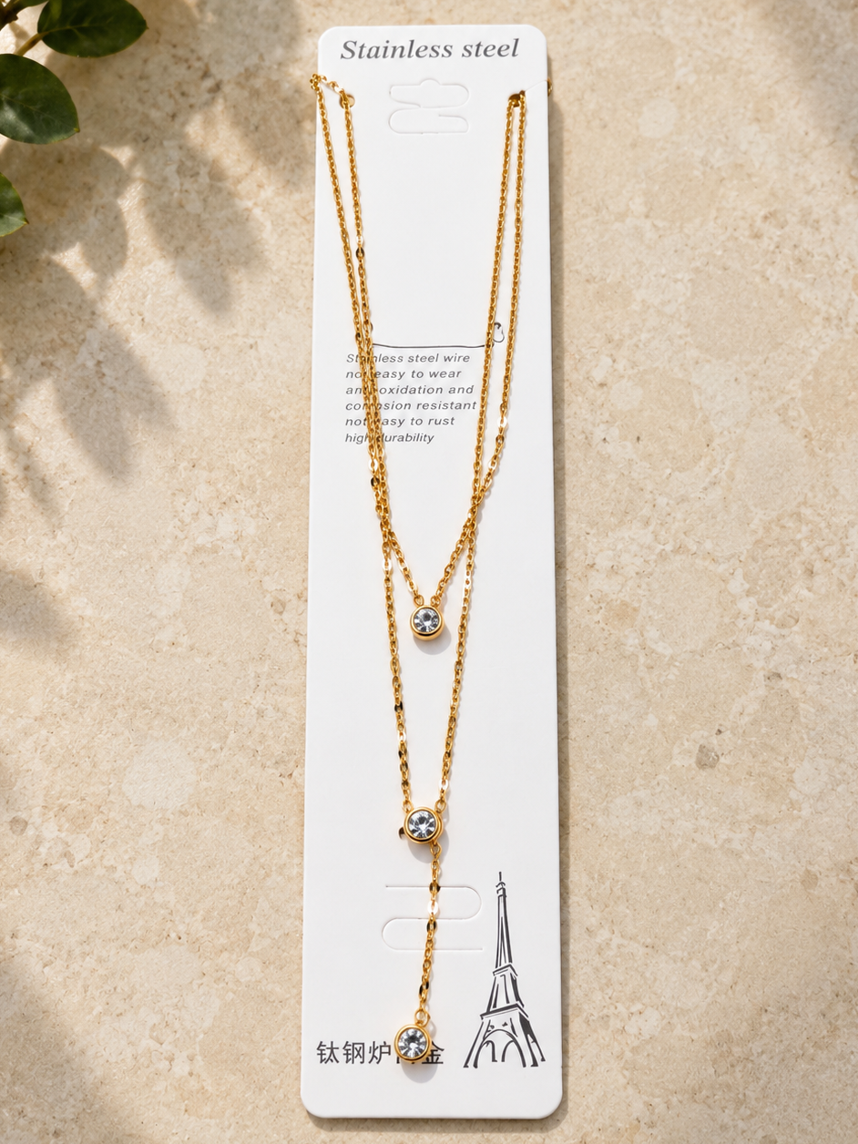 Anti Tarnish Chain Pendant (6017)