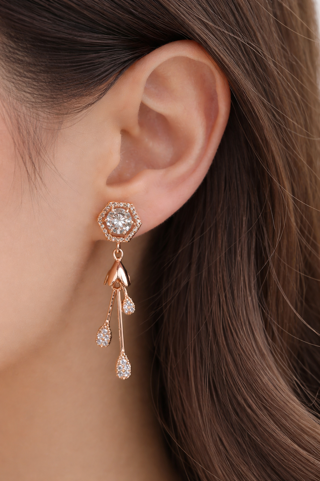 Anti Tarnish CZ Earring 19