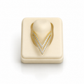 AD cz V Ring (9644)