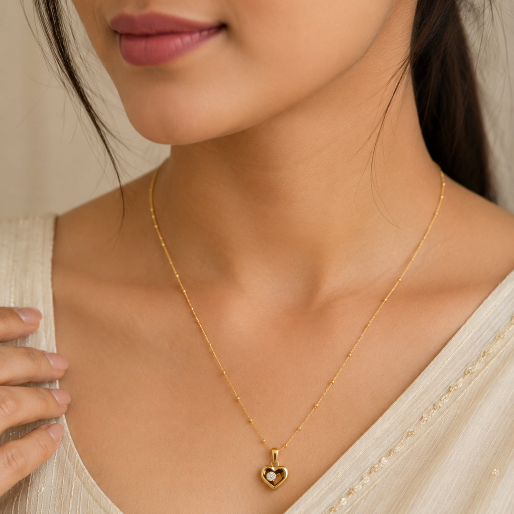Anti Tarnish Chain Pendant (9529)