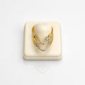 AD cz V Ring (9641)