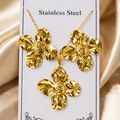 Anti Tarnish Combo Set with 1 pair of earring and Necklace