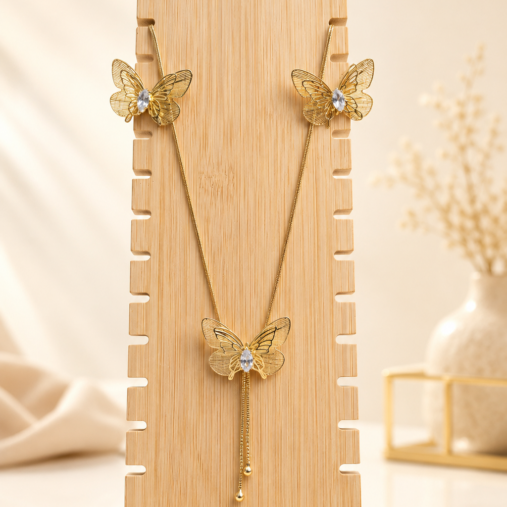 Anti Tarnish combo set with earrings (9553)