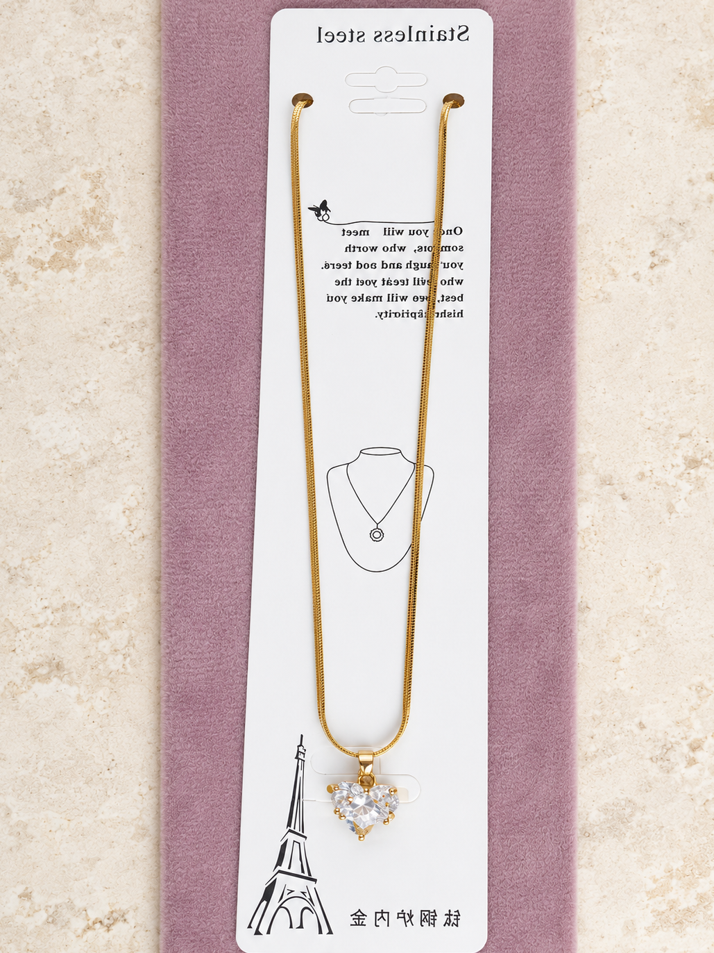 Anti Tarnish Chain Pendant (6006)