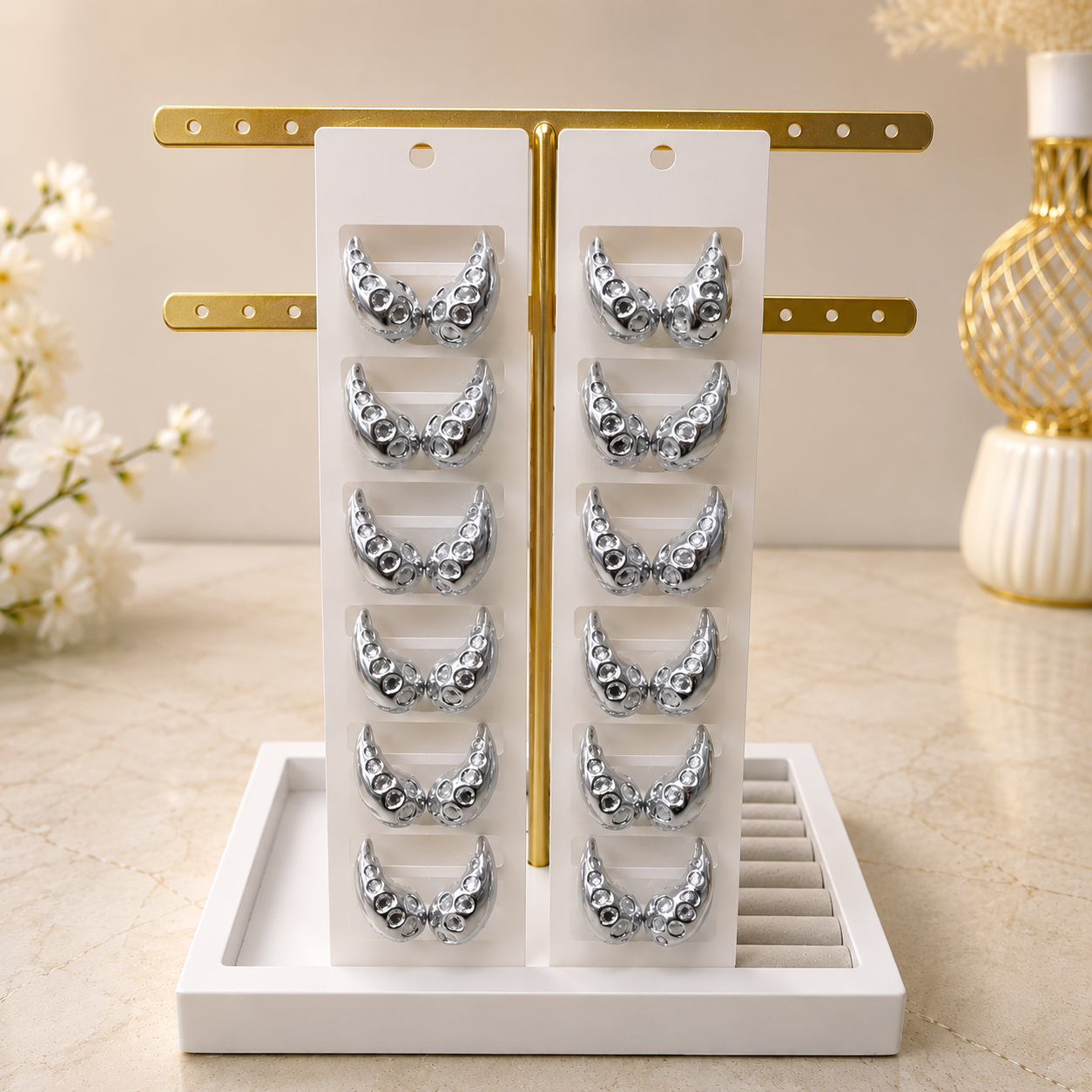 18rs each 12-pair of imported earrings combo (4001)