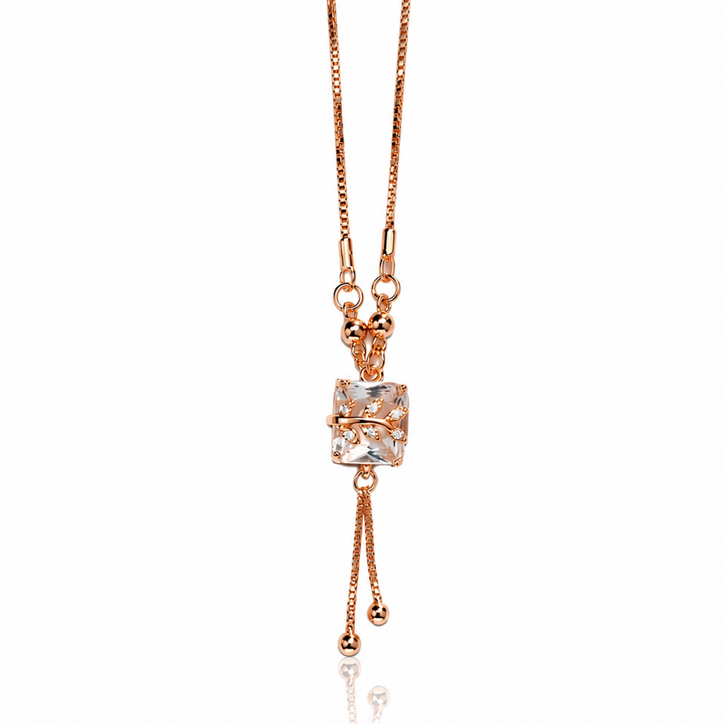 Anti Tarnish CZ Chain Pendant 02