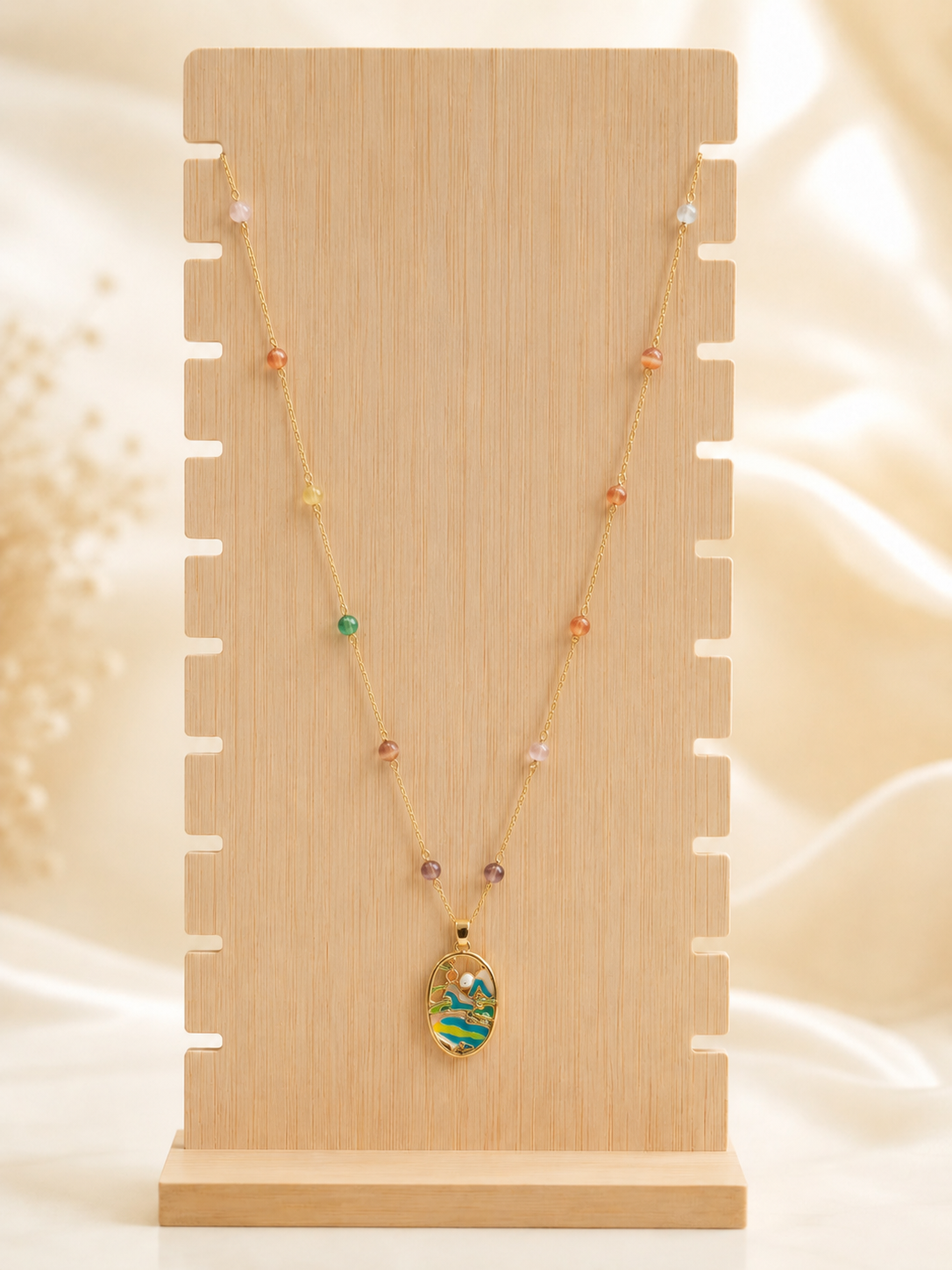 Anti Tarnish Chain Pendant (9536)