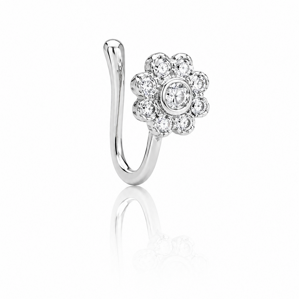 Anti Tarnish CZ nose pin 39