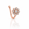 Anti Tarnish CZ nose pin 21
