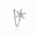 Anti Tarnish CZ nose pin 28